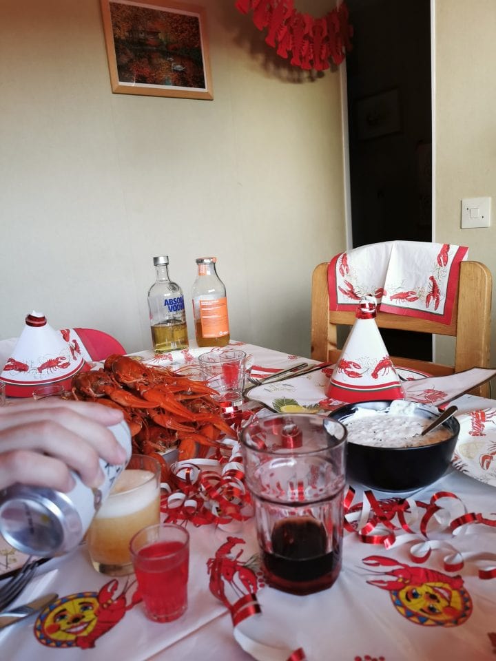 A Swedish crayfish party